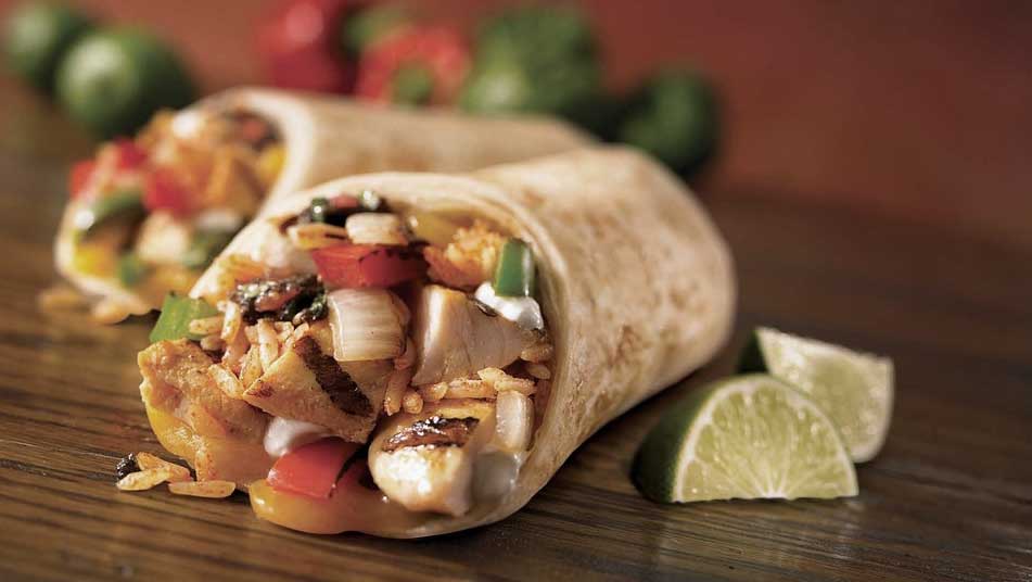 Mexican Food Burritos.