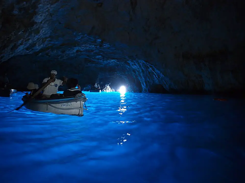 Blue Grotto Cave View