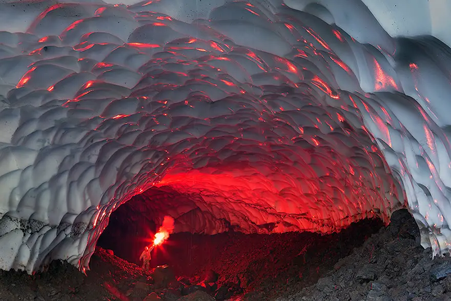 Ice Cave Near The Mutnovsky Volcano Photo 1