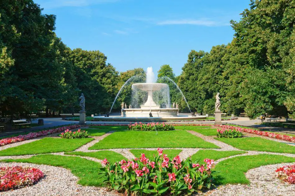 Saxon Garden in Warsaw